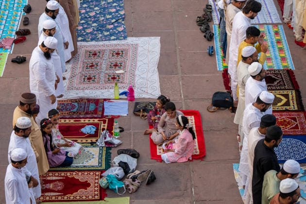 Eid al-Adha in India NEW DELHI, INDIA - MAY 28: Indian Muslims offer Eid al-Adha prayers at Jama Masjid in New Delhi, India, on May 28, 2026. Amarjeet Kumar Singh Anadolu New Delhi India. Editorial use only. Please get in touch for any other usage.  Copyright: x2026xAnadoluxAmarjeetxKumarxSinghx