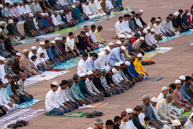 Eid al-Adha in India NEW DELHI, INDIA - MAY 28: Indian Muslims offer Eid al-Adha prayers at Jama Masjid in New Delhi, India, on May 28, 2026. Amarjeet Kumar Singh Anadolu New Delhi India. Editorial use only. Please get in touch for any other usage.  Copyright: x2026xAnadoluxAmarjeetxKumarxSinghx