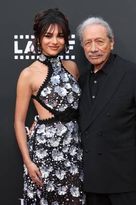 HOLLYWOOD, CALIFORNIA - MAY 27: Paulina ChoÂ¡vez and Edward James Olmos at the 25th Edition of The Los Angeles Latino International Film Festival - Opening Night at TCL Chinese Theatre on May 27, 2026 in Hollywood, California. Credit: USA - ZUMAa123 20260527_zaa_a123_168 Copyright: xAdMediax
