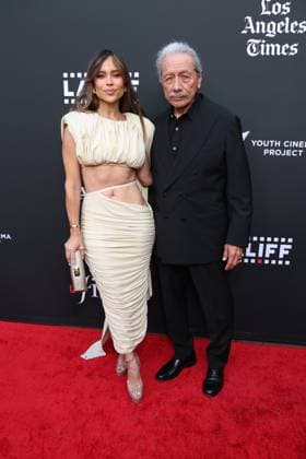 HOLLYWOOD, CALIFORNIA - MAY 27: Zulay Henao & and Edward James Olmos at the 25th Edition of The Los Angeles Latino International Film Festival - Opening Night at TCL Chinese Theatre on May 27, 2026 in Hollywood, California. Credit: USA - ZUMAa123 20260527_zaa_a123_176 Copyright: xAdMediax