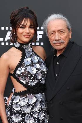 HOLLYWOOD, CALIFORNIA - MAY 27: Paulina ChoÂ¡vez and Edward James Olmos at the 25th Edition of The Los Angeles Latino International Film Festival - Opening Night at TCL Chinese Theatre on May 27, 2026 in Hollywood, California. Credit: USA - ZUMAa123 20260527_zaa_a123_200 Copyright: xAdMediax