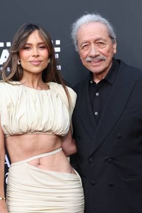 HOLLYWOOD, CALIFORNIA - MAY 27: Zulay Henao & and Edward James Olmos at the 25th Edition of The Los Angeles Latino International Film Festival - Opening Night at TCL Chinese Theatre on May 27, 2026 in Hollywood, California. Copyright: xAdMediax xMediaPunchx