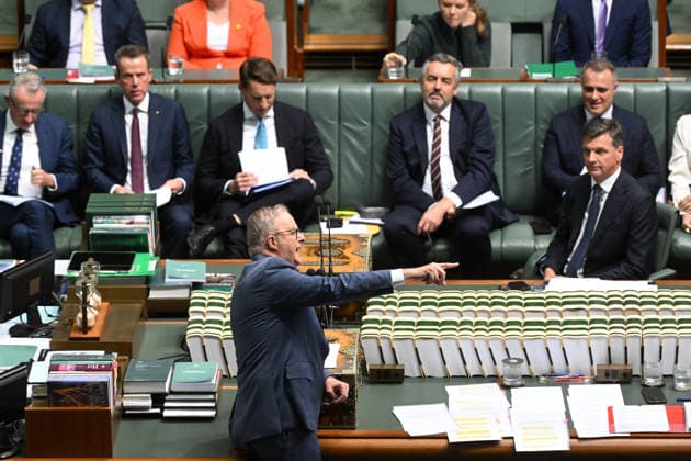 QUESTION TIME, Australian Prime Minister Anthony Albanese speaks during Question Time in the House of Representatives at Parliament House in Canberra, Thursday, May 28, 2026. ( NO ARCHIVING CANBERRA AUSTRALIAN CAPITAL TERRITORY AUSTRALIA  Copyright: xLUKASxCOCHx 20260528171339554131