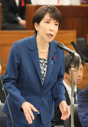 May 28, 2026, Tokyo, Japan - Japanese Prime Minister Sanae Takaichi answers a question at Upper House s health committee session at the National Diet in Tokyo on Thursday, May 28, 2026. (photo by Yoshio Tsunoda AFLO)  aflo_332220050