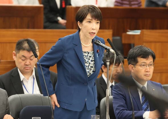 May 28, 2026, Tokyo, Japan - Japanese Prime Minister Sanae Takaichi answers a question at Upper House s health committee session at the National Diet in Tokyo on Thursday, May 28, 2026. (photo by Yoshio Tsunoda AFLO)  aflo_332220057