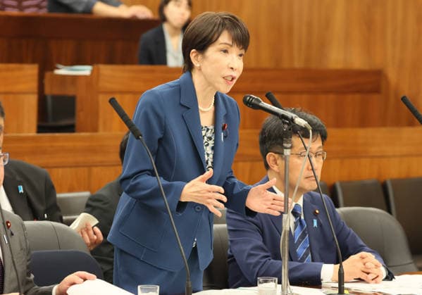 May 28, 2026, Tokyo, Japan - Japanese Prime Minister Sanae Takaichi answers a question at Upper House s health committee session at the National Diet in Tokyo on Thursday, May 28, 2026. (photo by Yoshio Tsunoda AFLO)  aflo_332220076