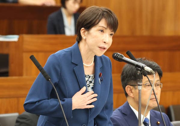 May 28, 2026, Tokyo, Japan - Japanese Prime Minister Sanae Takaichi answers a question at Upper House s health committee session at the National Diet in Tokyo on Thursday, May 28, 2026. (photo by Yoshio Tsunoda AFLO)  aflo_332220079