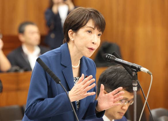May 28, 2026, Tokyo, Japan - Japanese Prime Minister Sanae Takaichi answers a question at Upper House s health committee session at the National Diet in Tokyo on Thursday, May 28, 2026. (photo by Yoshio Tsunoda AFLO)  aflo_332220103