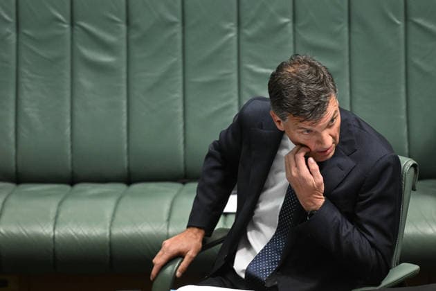 QUESTION TIME, Australian Opposition Leader Angus Taylor reacts during Question Time in the House of Representatives at Parliament House in Canberra, Thursday, May 28, 2026. ( NO ARCHIVING CANBERRA AUSTRALIAN CAPITAL TERRITORY AUSTRALIA  Copyright: xLUKASxCOCHx 20260528132354222103