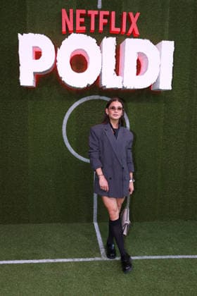 Jana Wosnitza bei der Poldi Doku Netflix Serien Premiere am 27.05.2026 in Koeln Jana Wosnitza attends the premiere of the Poldi documentary series on Netflix on May 27, 2026 at Rheinenergiestadion in Cologne, Germany Poldi Netflix Serien Premiere in Koeln 
