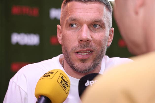 Lukas Podolski bei der Poldi Doku Netflix Serien Premiere am 27.05.2026 im Rheinenergiestadion in Koeln Lukas Podolski attends the premiere of the Poldi documentary series on Netflix on May 27, 2026 at Rheinenergiestadion in Cologne, Germany Poldi Netflix Serien Premiere in Koeln 