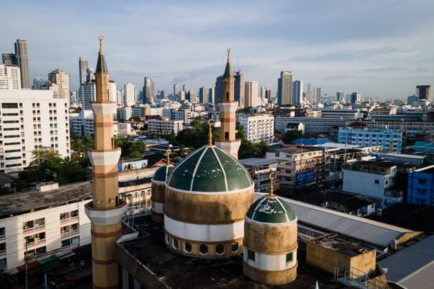 Eid al-Adha in Thailand BANGKOK, THAILAND - MAY 28: General view of Masjid Buddarul Mumineen Mosque in Bangkok, Thailand on May 28, 2026. Matt Hunt Anadolu Bangkok Thailand. Editorial use only. Please get in touch for any other usage.  Copyright: x2026xAnadoluxMattxHuntx