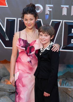 Eire Farrell and Artie Wilkinson-Hunt attends Masters Of The Universe UK Premiere at Cineworld Leicester Square in London, England. UK. Wednesday 27th May 2026. Copyright: xJamesxWarrenx ae7dj265