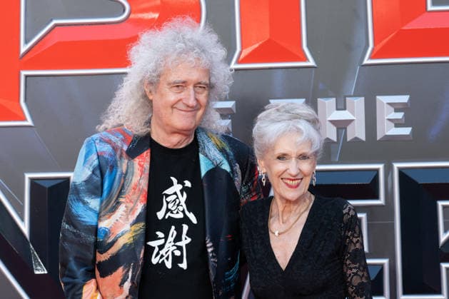 Brian May and Anita Dobson attends Masters Of The Universe UK Premiere at Cineworld Leicester Square in London, England. UK. Wednesday 27th May 2026. Copyright: xJamesxWarrenx ae7dj224