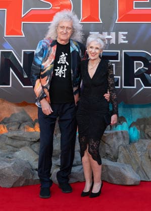 Brian May and Anita Dobson attends Masters Of The Universe UK Premiere at Cineworld Leicester Square in London, England. UK. Wednesday 27th May 2026. Copyright: xJamesxWarrenx ae7dj226
