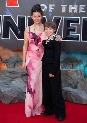 Eire Farrell and Artie Wilkinson-Hunt attends Masters Of The Universe UK Premiere at Cineworld Leicester Square in London, England. UK. Wednesday 27th May 2026. Copyright: xJamesxWarrenx ae7dj266
