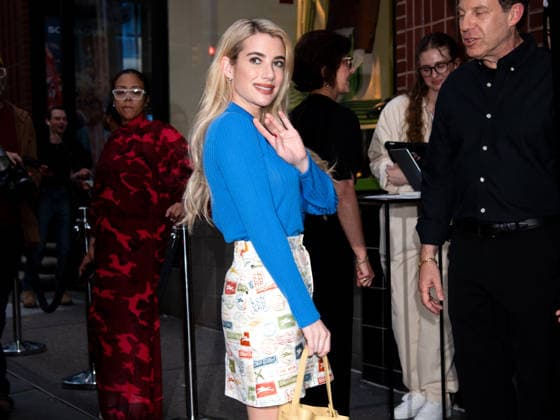 Outside the Longchamp x Jeremy Scott event Featuring: Emma Roberts Where: New York, New York, United States When: 26 May 2026 Credit: INSTARimages EDITORIAL USE ONLY. NOT FOR USE BY NEWSPAPERS BASED IN THE UK. Copyright: xx instar55730912