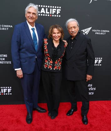 25th Edition Of The Los Angeles Latino International Film Festival - Opening Night HOLLYWOOD, LOS ANGELES, CALIFORNIA, USA - MAY 27: Gregory Nava, Barbara Martinez Jitner and Edward James Olmos arrive at the 25th Edition Of The Los Angeles Latino International Film Festival - Opening Night held at the TCL Chinese Theatre IMAX at Ovation Hollywood on May 27, 2026 in Hollywood, Los Angeles, California, United States. Hollywood TCL Chinese Theatre IMAX at Ovation Hollywood California United States Copyright: xImagexPressxAgencyx