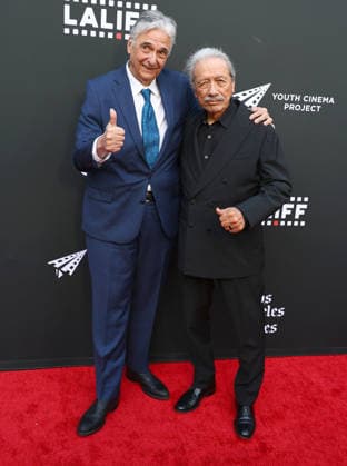 25th Edition Of The Los Angeles Latino International Film Festival - Opening Night HOLLYWOOD, LOS ANGELES, CALIFORNIA, USA - MAY 27: Gregory Nava and Edward James Olmos arrive at the 25th Edition Of The Los Angeles Latino International Film Festival - Opening Night held at the TCL Chinese Theatre IMAX at Ovation Hollywood on May 27, 2026 in Hollywood, Los Angeles, California, United States. Hollywood TCL Chinese Theatre IMAX at Ovation Hollywood California United States Copyright: xImagexPressxAgencyx
