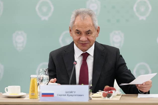 RUSSIA, MOSCOW REGION - MAY 28, 2026: Russian Security Council Secretary Sergei Shoigu attends an informal meeting of secretaries of security councils of the CIS states on the sidelines of the 1st International Security Forum. Valery Sharifulin TASS  93123808