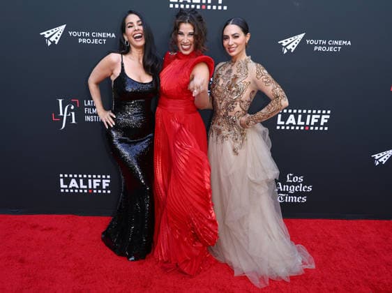 25th Edition Of The Los Angeles Latino International Film Festival - Opening Night HOLLYWOOD, LOS ANGELES, CALIFORNIA, USA - MAY 27: Marta Mendez Cross, Virginia Novello and Valeria Maldonado arrive at the 25th Edition Of The Los Angeles Latino International Film Festival - Opening Night held at the TCL Chinese Theatre IMAX at Ovation Hollywood on May 27, 2026 in Hollywood, Los Angeles, California, United States. Hollywood TCL Chinese Theatre IMAX at Ovation Hollywood California United States Copyright: xImagexPressxAgencyx