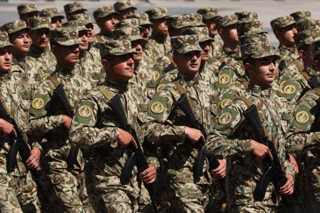 ARMENIA, YEREVAN - MAY 28, 2026: Servicemen march in formation during a military parade in Republic Square marking the 103rd anniversary of the First Armenian Republic. Alexander Patrin TASS  93123954