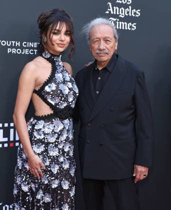 25th Edition Of The Los Angeles Latino International Film Festival - Opening Night HOLLYWOOD, LOS ANGELES, CALIFORNIA, USA - MAY 27: Paulina Chavez and Edward James Olmos arrive at the 25th Edition Of The Los Angeles Latino International Film Festival - Opening Night held at the TCL Chinese Theatre IMAX at Ovation Hollywood on May 27, 2026 in Hollywood, Los Angeles, California, United States. Hollywood TCL Chinese Theatre IMAX at Ovation Hollywood California United States Copyright: xImagexPressxAgencyx