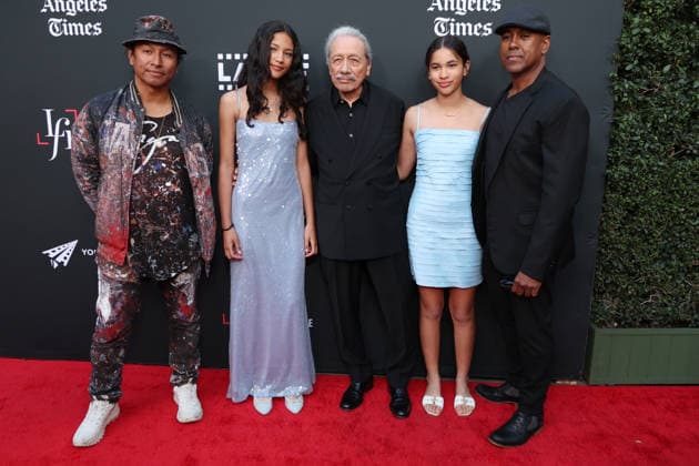 Hollywood CA May 27: Edward James Olmos, Family, at the 25th Edition Of The Los Angeles Latino International Film Festival - Opening Night held at The TCL Chinese Theatre in Hollywood, CA. on May 27, 2026 Credit: AdMedia Hollywood USA - ZUMAa123 20260527_zaa_a123_337 Copyright: xADx