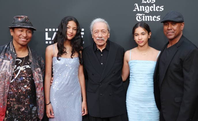 Hollywood CA May 27: Edward James Olmos, Family, at the 25th Edition Of The Los Angeles Latino International Film Festival - Opening Night held at The TCL Chinese Theatre in Hollywood, CA. on May 27, 2026 Credit: AdMedia Hollywood USA - ZUMAa123 20260527_zaa_a123_344 Copyright: xADx