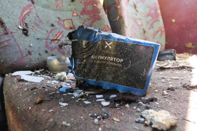 RUSSIA, DONETSK PEOPLE S REPUBLIC - MAY 28, 2026: The interior a Makeyevka-to-Sevastopol intercity coach damaged in a drone attack near Donetsk. Dmitry Yagodkin TASS  93124338