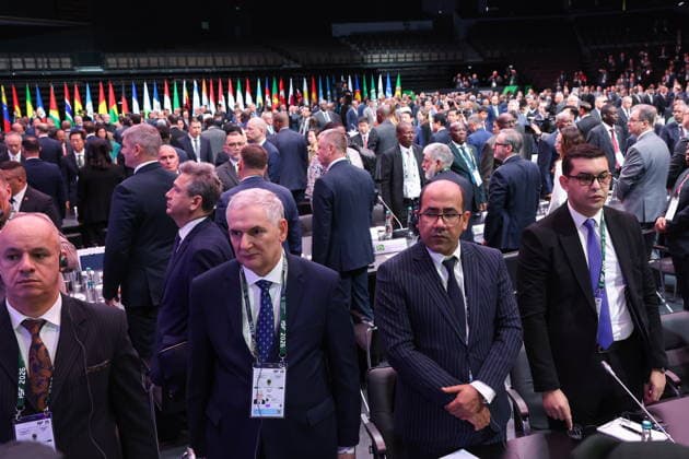RUSSIA, MOSCOW REGION - MAY 28, 2026: Participants observe a moment of silence at the opening of the 14th International Meeting of High Representatives for Security Issues on the sidelines of the 1st International Security Forum. Valery Sharifulin TASS  93124772