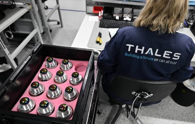 A press visit is organized to the Thales rocket systems production site in Herstal, on Thursday 28 May 2026. French aerospace and defence corporation Thales Group is presenting their SkyDefender missile defence system.  ERICxLALMAND 175246508
