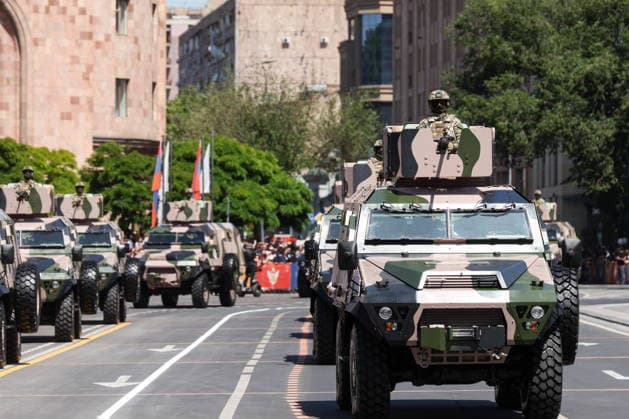 ARMENIA, YEREVAN - MAY 28, 2026: A military parade in Republic Square marks the 103rd anniversary of the First Armenian Republic. Alexander Patrin TASS  93125956