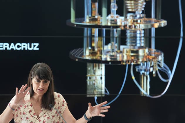 The Barcelona Supercomputing Center presents in Barcelona the MareNostrum Ona quantum computer The Secretary of State for Digitalization and AI, María González Veracruz i , during the official presentation ceremony and subsequent media attention, at the facilities of the Plaza Eusebi Güell, on May 28, 2026, in Barcelona, Catalonia Spain The technical and institutional meeting brings together the Minister of Research of the Generalitat, the Secretaries of State for Science and Digitalization, the Director of the BSC and the Rector of the UPC to present the operational capabilities of this advanced computing infrastructure, a milestone that reinforces the scientific leadership of the region in the development of technological sovereignty and  Copyright: xDavidxZorrakinox 7555991