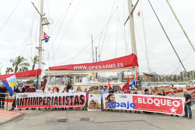 Óscar Camps and social representatives explain in Gran Canaria the details of the trip of the Open Arms boat to Cuba Open Arms boat with humanitarian aid that will depart to Cuba, on May 28th, 2026, in Gran Canaria Canary Islands, Spain The meeting has the participation of the founder of Open Arms together with members of the Cabildo de Gran Canaria, the Red de Solidaridad Canario Cubana and the trade union CCOO with the aim of coordinating the transfer of essential food and medical supplies destined to alleviate the social situation of the civilian population on the Caribbean island 28 MAY 2026 Europa Press Canarias 28 05 2026 Gran Canaria Canarias Gran Canaria Canaria Gran Canaria Canarias Spain  Copyright: xEuropaxPressxCanariasx 7556340