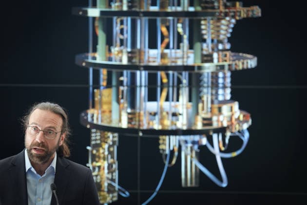 The Barcelona Supercomputing Center presents the MareNostrum Ona quantum computer in Barcelona The head of R&D of Euro HPC, Daniel Opalka, during the official presentation ceremony and subsequent attention to the media, at the facilities of the Plaza Eusebi Güell, on May 28, 2026, in Barcelona, Catalonia Spain The technical and institutional meeting brings together the Minister of Research of the Generalitat de Catalunya, the Secretaries of State for Science and Digitalization, the Director of the BSC and the Rector of the UPC to present the operational capabilities of this advanced computing infrastructure, a milestone that reinforces the scientific leadership of the BSC, the Secretaries of State for Science and Digitalization, the Direct  Copyright: xDavidxZorrakinox 7556355