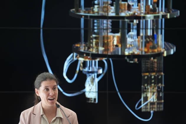 The Barcelona Supercomputing Center presents the MareNostrum Ona quantum computer in Barcelona The ceo of Qilimajaro Quantum Tech, Marta Estarellas, during the official presentation ceremony and subsequent attention to the media, at the facilities of the Plaza Eusebi Güell, on May 28, 2026, in Barcelona, Catalonia Spain The technical and institutional meeting brings together the Minister of Research of the Generalitat, the Secretaries of State for Science and Digitalization, the Director of the BSC and the Rector of the UPC to present the operational capabilities of this advanced computing infrastructure, a milestone that reinforces the scientific leadership of the region in the development of technological sovereignty and European quantum  Copyright: xDavidxZorrakinox 7556361