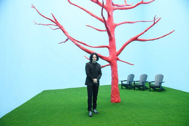 Jack White: These Thoughts May Disappear Exhibition Photocall at Newport Street Gallery, London American artist Jack White poses with his artwork The Red Tree at a photocall for Jack White: These Thoughts May Disappear Exhibition at Newport Street Gallery, London, England, UK on Thursday 28 May, 2026. The exhibition runs from Friday 29th May 2026 to Sunday 13th September 2026, Credit:Justin Ng Avalon UK, England, London, Newport Street Gallery  Copyright: xJustinxNgx xAvalonx 1106235750