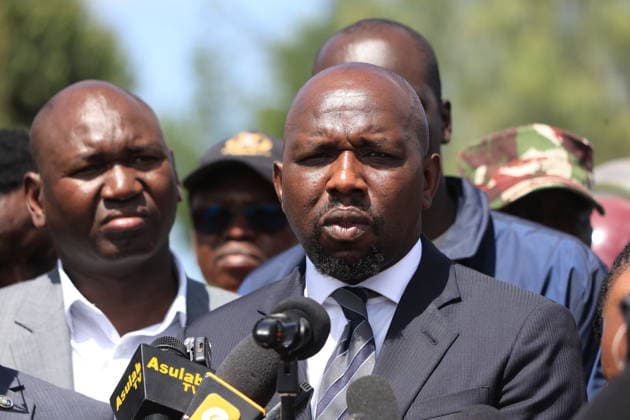 Dormitory fire in Kenya leaves 16 schoolgirls dead, 79 injured NAKURU, KENYA - MAY 28: Interior Minister Kipchumba Murkomen speaks to press after at least 16 schoolgirls were killed and 79 others injured after a devastating overnight fire swept through a dormitory at Utumishi Girls Academy in Nakuru, Kenya on May 28, 2026. Murkomen urged the public to avoid speculation over the cause of the fire until investigators complete their findings, saying school safety procedures would form part of the inquiry. Lucas Mukasa Anadolu Nakuru Kenya. Editorial use only. Please get in touch for any other usage.  Copyright: x2026xAnadoluxLucasxMukasax