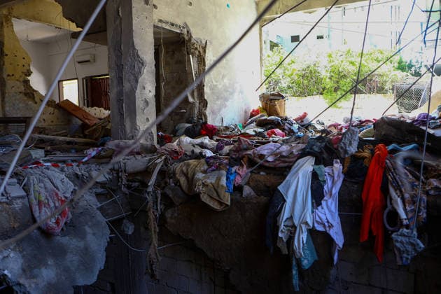 Damage reported after Israeli airstrike in southern Lebanon SAIDA, LEBANON - MAY 28: A view of the destruction after an Israeli airstrike targeted a house, causing material damage to the targeted building and nearby structures, in the city of Saida, southern Lebanon, on May 28, 2026. Mohammad Abushama Anadolu Saida Lebanon. Editorial use only. Please get in touch for any other usage.  Copyright: x2026xAnadoluxMohammadxAbushamax