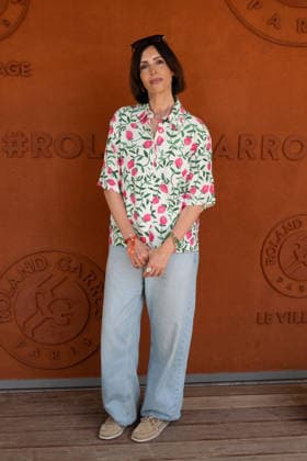French Open - VIPs Pose At The Village LZ Geraldine Maillet attends the 2026 French Open at Roland Garros on May 28, 2026 in Paris, France. Photo by Laurent Zabulon ABACAPRESS.COM Paris  Copyright: xZabulonxLaurent ABACAx