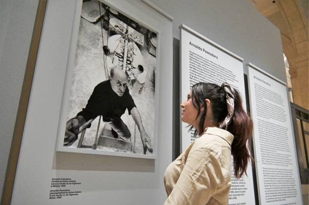 IPA85136668 - Milan,Italy Arnaldo Pomodoro exhibition inauguration Arnaldo Pomodoro: a life exhibition and institutional conference at Gallerie d Italia in Milan with Arnaldo Pomodoro Foundation In the photo:works displayed in the exhibition by Arnaldo Pomodoro  Copyright: xNickxZonnax xNickxZonnax 85136668