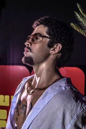 Bad Bunny during presentation of her wax figure at Wax Museum (Museo de Cera) in Madrid on Thursday, 28 May 2026. Cordon Press  FOTOSENSIBLE