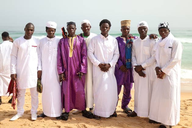 Eid al-Adha prayer on the beach in Dakar DAKAR, SENEGAL - MAY 28: Followers of the Layene order perform the Eid al-Adha prayer dressed in white on the beach in Dakar, Senegal where the first day of Eid al-Adha is being observed today on May 28, 2026. In the Yoff district of the capital Dakar, thousands gathered on the beach around the tomb of Seydina Limamou Laye, the founder of the Layene order, for the Eid prayer. Cem Ozdel Anadolu Dakar Senegal. Editorial use only. Please get in touch for any other usage.  Copyright: x2026xAnadoluxCemxOzdelx