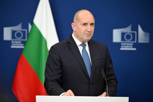 European Commission President Von der Leyen meets Bulgarian Prime Minister Zhelyazkov in Brussels BRUSSELS, BELGIUM - MAY 28: President of the European Commission Ursula von der Leyen (not seen) meets with Bulgarian Prime Minister Rossen Zhelyazkov and delivers a joint press statement following their meeting, in Brussels, Belgium, on May 28, 2026. Dursun Aydemir Anadolu Brussels Belgium. Editorial use only. Please get in touch for any other usage.  Copyright: x2026xAnadoluxDursunxAydemirx