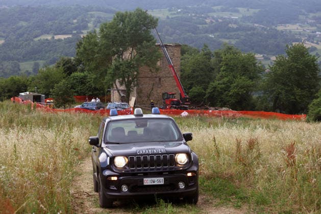 IPA85139672 - Montefiorino (Mo). Finding and removal at the dl Pignone tower of the remains of Daniela Ruggi, the Vitriola girl who disappeared a year and a half ago whose cause of death is still unknown  Copyright: xRobertoxBrancolinix xRobertoxBrancolini Ipax 85139672