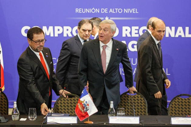 Santiago, May 28, 2026 President Jose Antonio Kast arrives at the inauguration of the High Level Meeting Santiago Regional Commitment Against Transnational Organized Crime Diego Martin Aton Chile, Aton 1159586 jpeg  Copyright: DIEGOxMARTIN ATONxCHILE