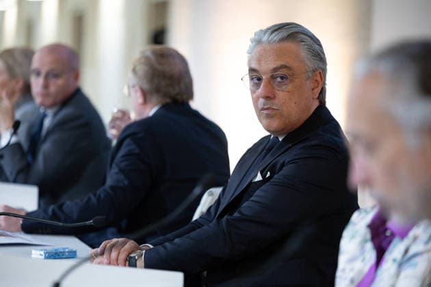 Kering Annual General Meeting - Paris Kering chief executive Luca De Meo at the Kering Annual General Meeting at Kering headquarters in Paris on May 28, 2026. Photo by Raphael Lafargue ABACAPRESS.COM Paris France  Copyright: xLafarguexRaphael ABACAx