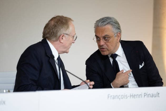 Kering Annual General Meeting - Paris French businessman Francois-Henri Pinault, Kering chief executive Luca De Meo at the Kering Annual General Meeting at Kering headquarters in Paris on May 28, 2026. Photo by Raphael Lafargue ABACAPRESS.COM Paris France  Copyright: xLafarguexRaphael ABACAx