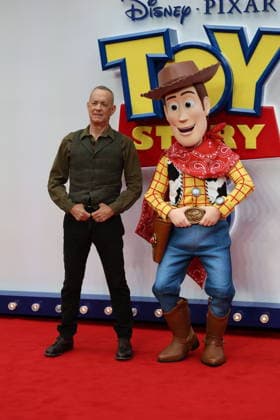 . 28 05 2026. London, United Kingdom. Tom Hanks arriving at the Toy Story 5 UK launch event in London.  xStephenxLockx xi-Imagesx IIM-26793-0001